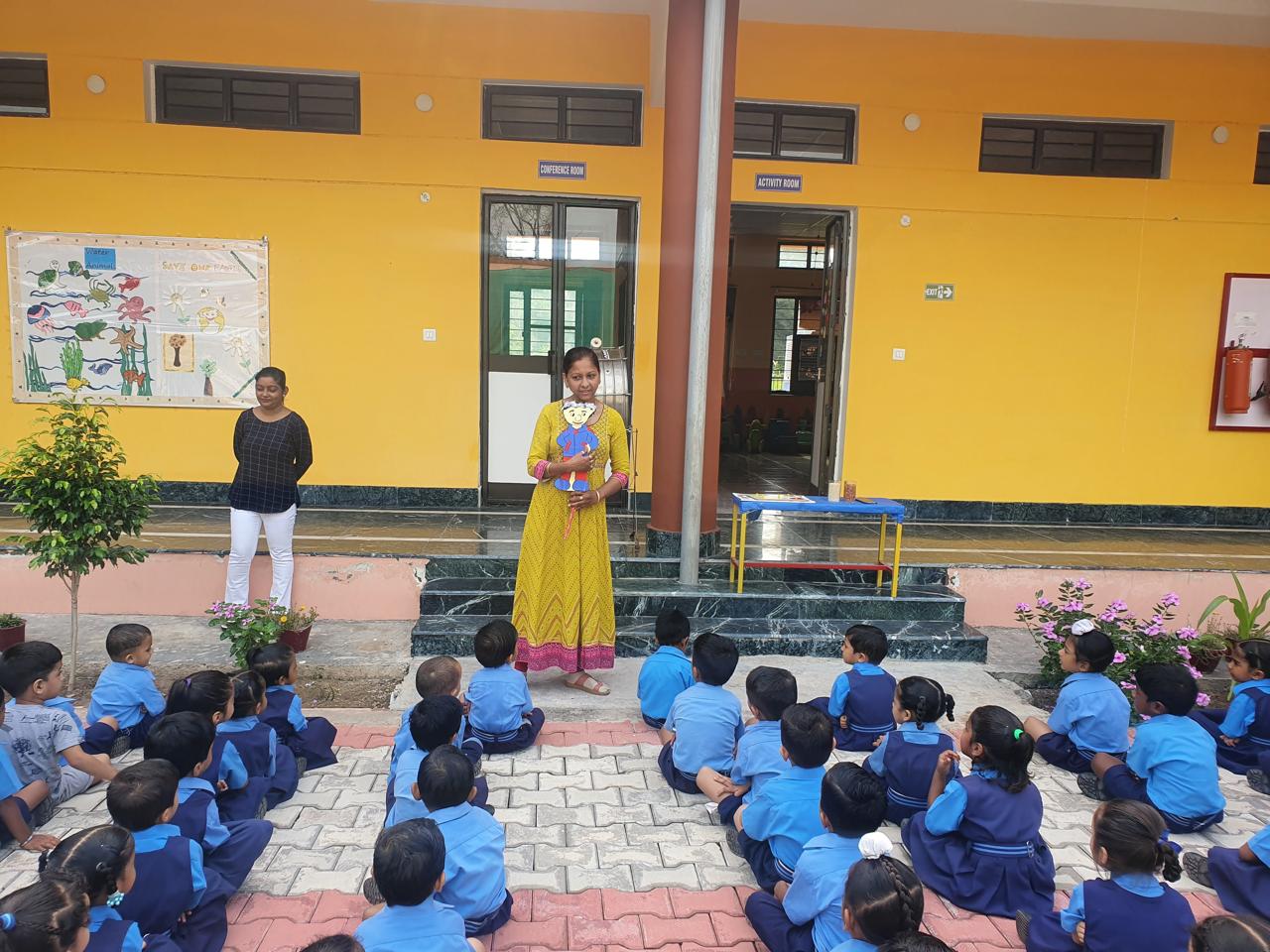 Children participating in arts & crafts